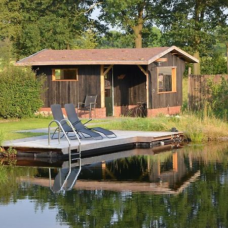 B&B Pipowagen "Het Wellnesst" Op Wellness Camping En B&B Stoltenborg Meddo エクステリア 写真