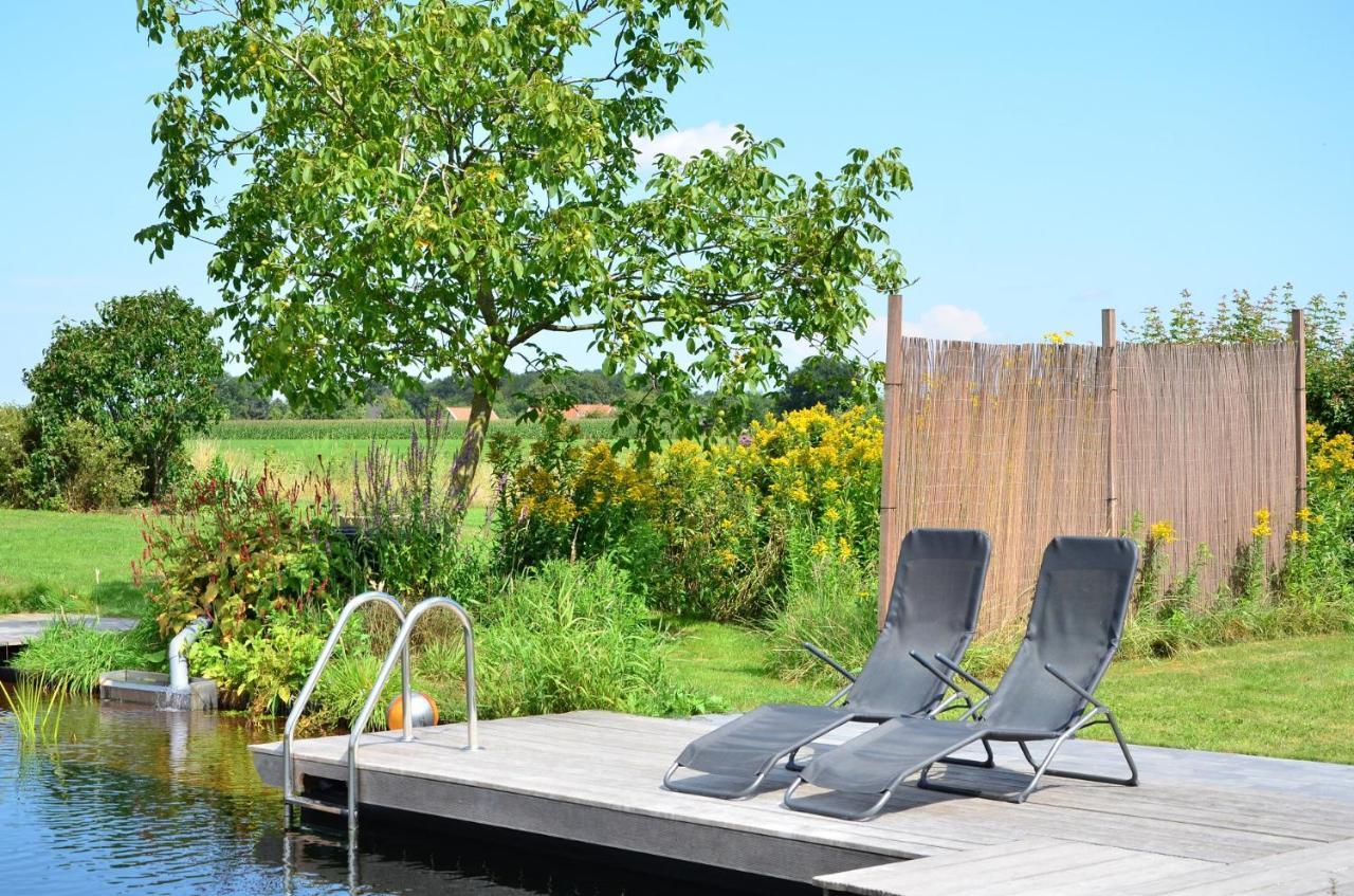 B&B Pipowagen "Het Wellnesst" Op Wellness Camping En B&B Stoltenborg Meddo エクステリア 写真