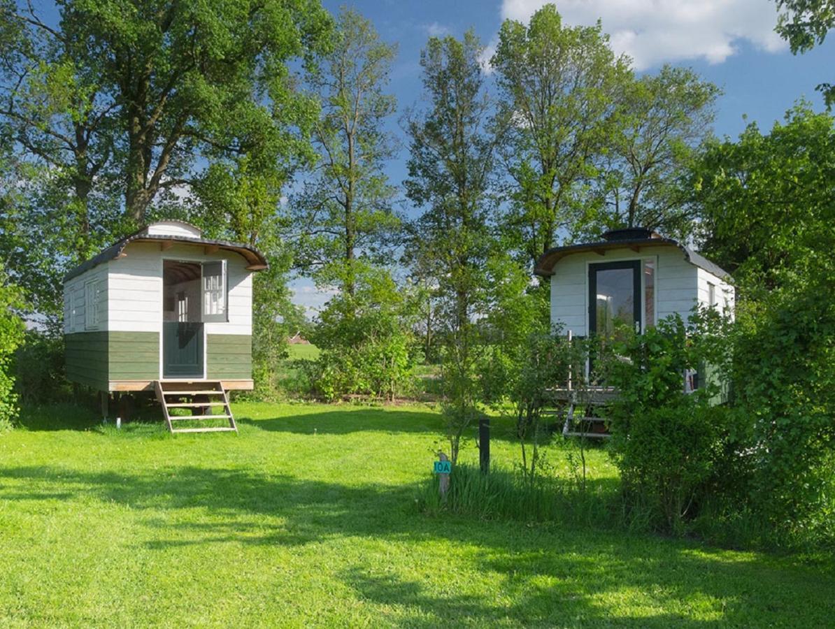B&B Pipowagen "Het Wellnesst" Op Wellness Camping En B&B Stoltenborg Meddo エクステリア 写真