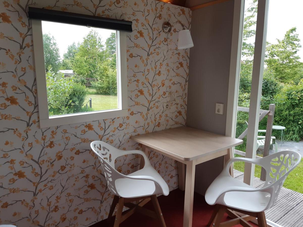 B&B Pipowagen "Het Wellnesst" Op Wellness Camping En B&B Stoltenborg Meddo エクステリア 写真